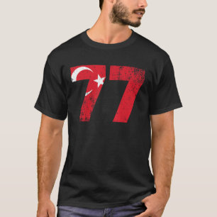 Camiseta Yalova 77 - Idea de bandera turca