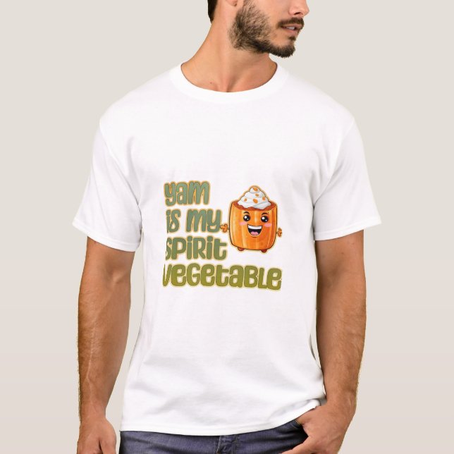 Camiseta Yam es mi espíritu Vegetable clásico (Anverso)