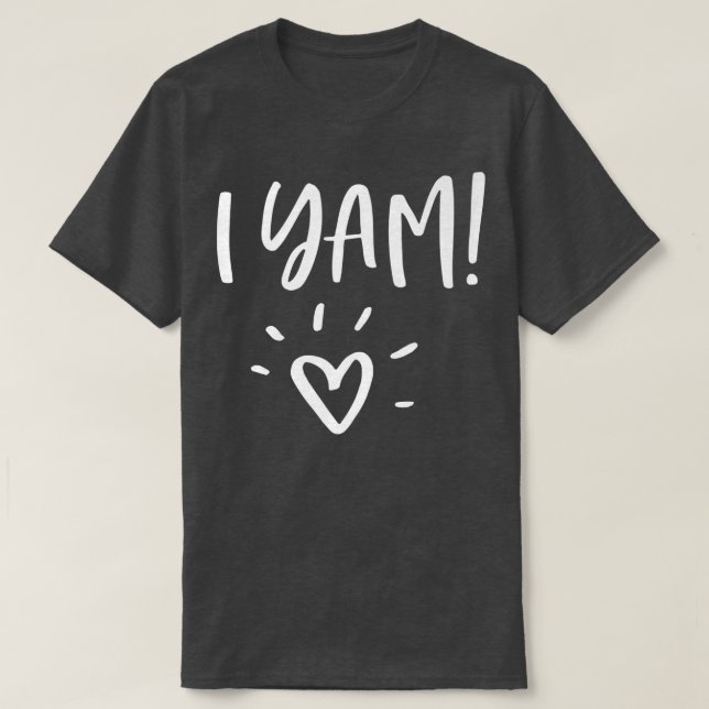 Camiseta Yam y She's My Sweet Potato Couples (Diseño del anverso)