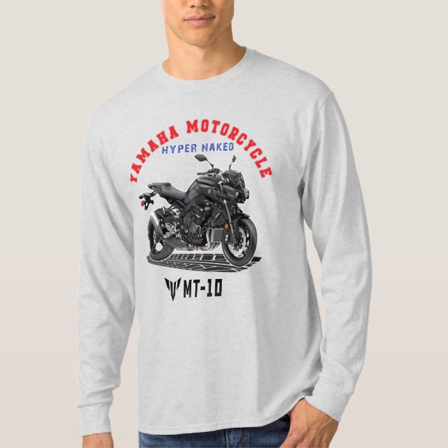 Camiseta YAMAHA MT-10 Personalizado Diseñador de ropa camis (Anverso)