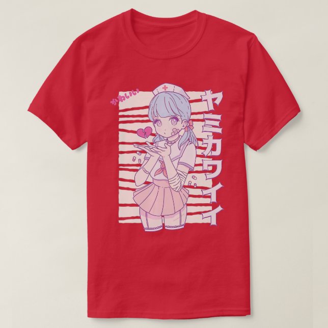 Camiseta Yami Kawaii Anime Pastelcore Estética Pastel Menh (Diseño del anverso)