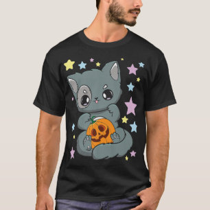 Camiseta Yami Kawaii Chibi Anime Feria de Calabaza de Gótic