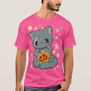 Camiseta Yami Kawaii Chibi Anime Feria de Calabaza de Gótic