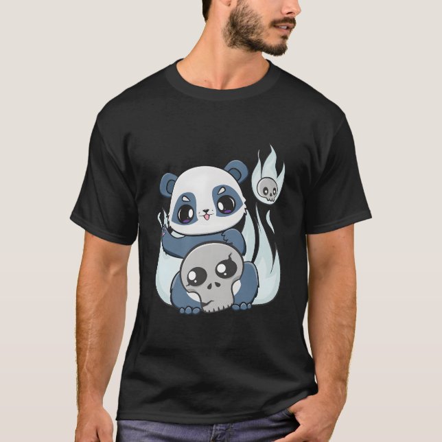 Camiseta Yami Kawaii Panda With Horror Toy For Jfashion (Anverso)