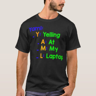 Camiseta Yaml Gritando En Mi Laptop