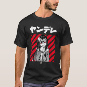 Camiseta Yandere Camisas de larga duración de Anime japones