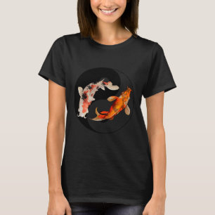 Camiseta Yang Carp Balance Taijitu Japonés Nishikigoi Koi