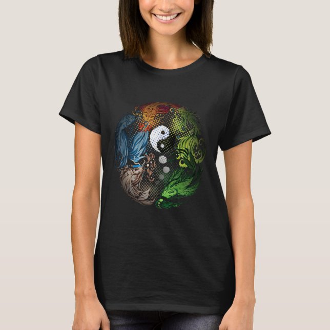 Camiseta Yang con Koi Fish Tai Chi (Anverso)