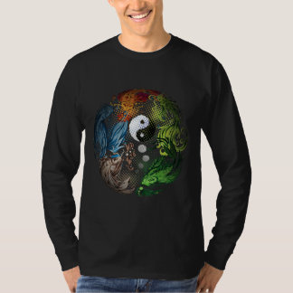 Camiseta Yang con Koi Fish Tai Chi