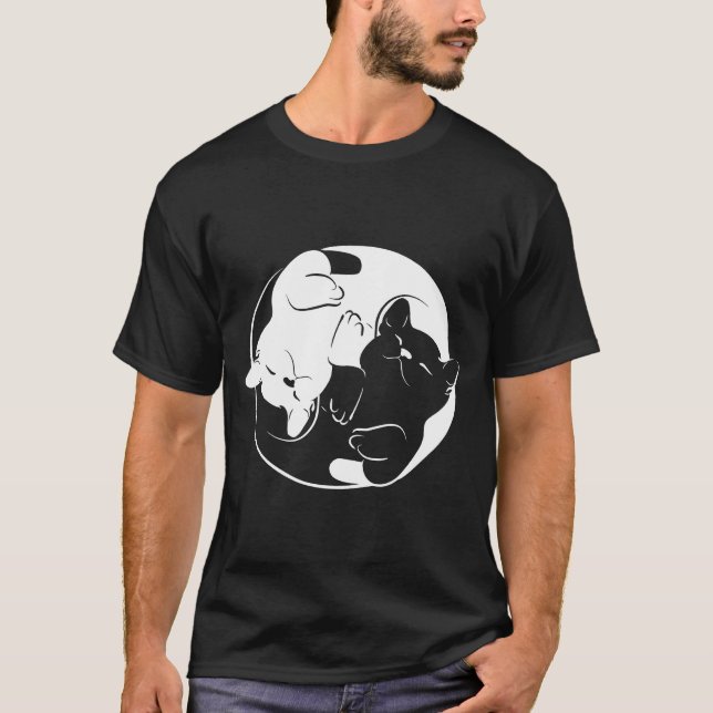 Camiseta Yang Yoga Zen Cats Yoga Ca (Anverso)
