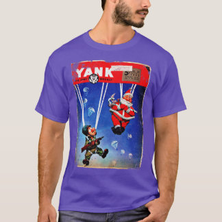 Camiseta Yank Magazine 1943 Paratroops Santa Claus