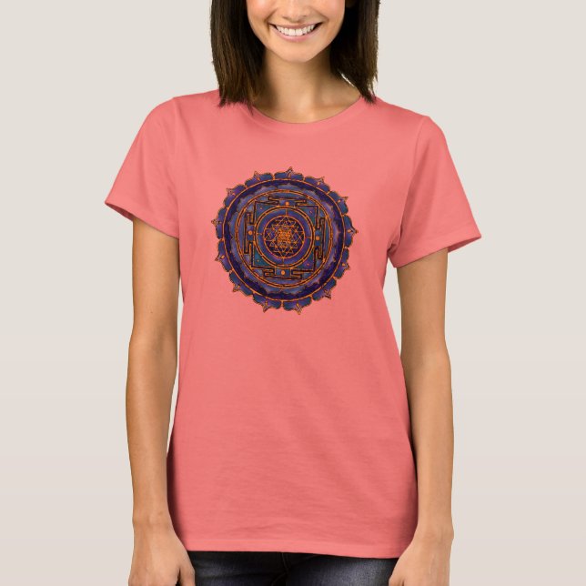 Camiseta Yantra azul (Anverso)