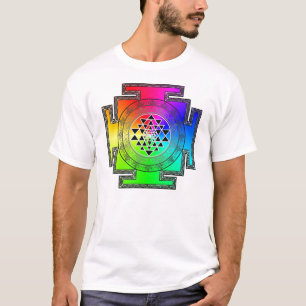 Camiseta yantra del arco iris