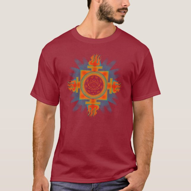 Camiseta Yantra del Fuego-Lotus-Ojo (Anverso)