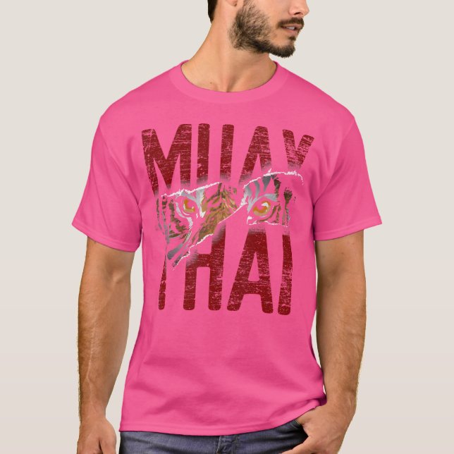 Camiseta Yantra Muay, guerrero y tigre de arte marcial (Anverso)