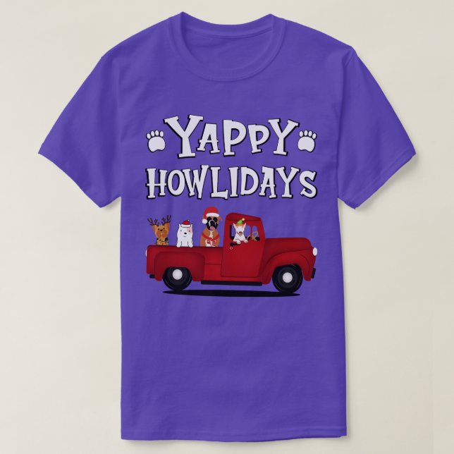 Camiseta Yappy Howlidays White Text (Diseño del anverso)