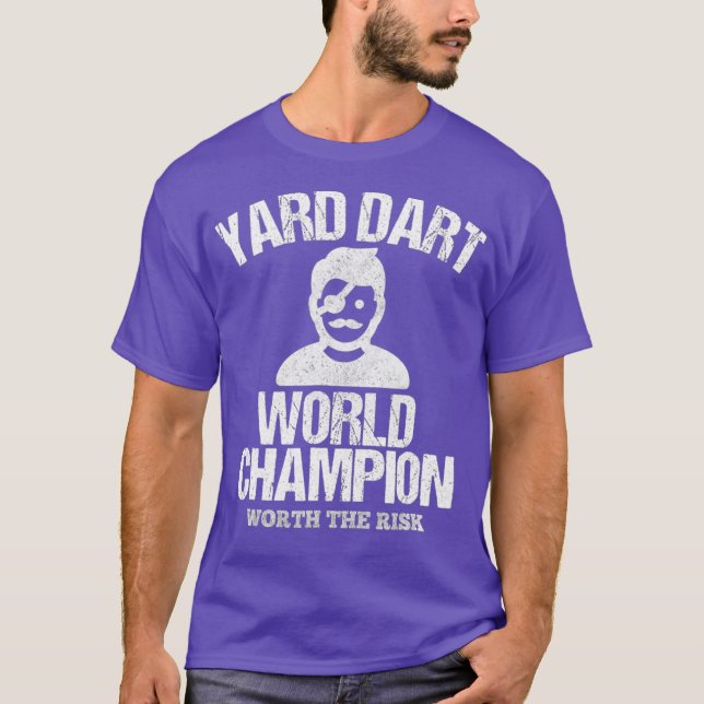 Camiseta Yard Dart Campeón Mundial Shirt Gracioso Regalo (Anverso)