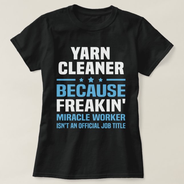 Camiseta Yarn Cleaner (Diseño del anverso)