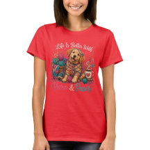 Yarn & Paws Golden Retriever Tejido y Ganchillo T-