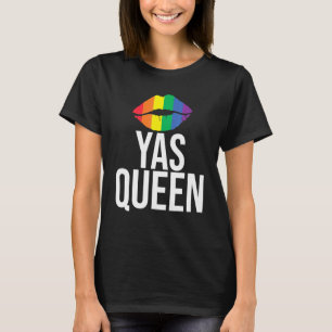 Camiseta Yas Queen Drag Reina Lesbiana Lgbtq Orgullo Gay Ga