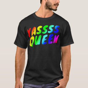 Camiseta YAS QUEEN Gay Pride LGBTQ Colorido arcoiris