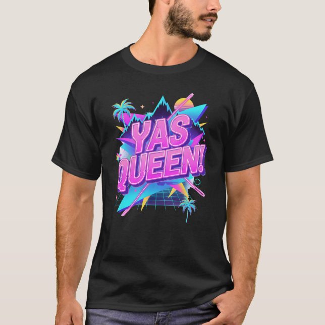 Camiseta Yas Queen T-Shirt | Gay Pride Shirt for Men | LGBT (Anverso)