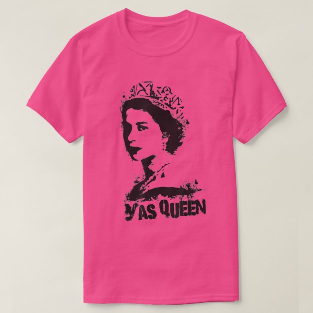 Camiseta YAS REINA de Inglaterra Tributo a la británica Roy (Diseño del anverso)