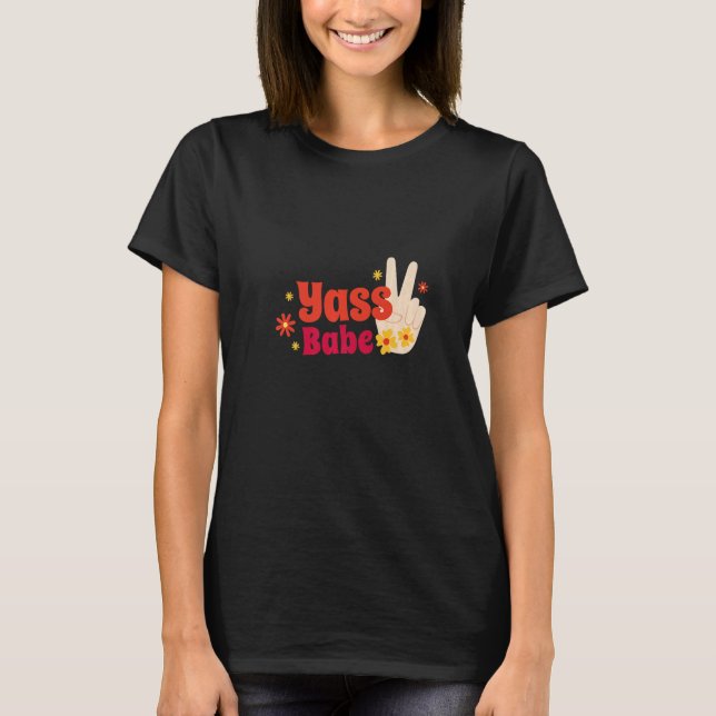 Camiseta Yass Babe Peace Hands Premium (Anverso)