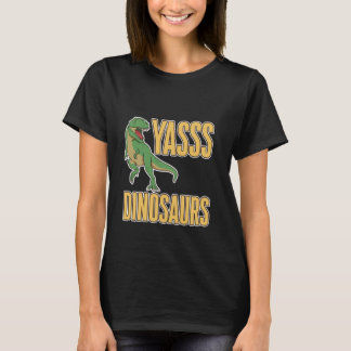 Camiseta Yasss Dinosaurs Reptile Lover Kids Animals