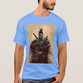 Camiseta Yasuke Samurái Negro en Japón Feudal 1579 No 10 en