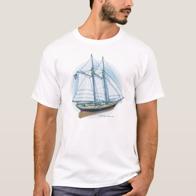 Camiseta Yate "América" del Schooner, 1851 (Anverso)
