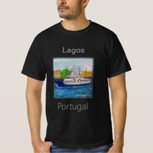 Camiseta Yate Azul, Lagos, Portugal