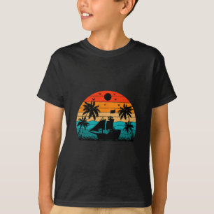 Camiseta Yate Divertido Yachting Retro Viaje Familiar Capit
