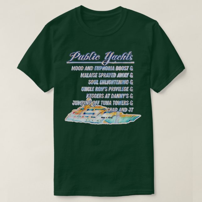 Camiseta Yates públicos (Diseño del anverso)