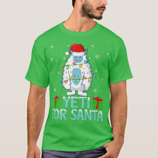 Camiseta Yati For Santa Xmas Enfoca A Los Navidades Yeti