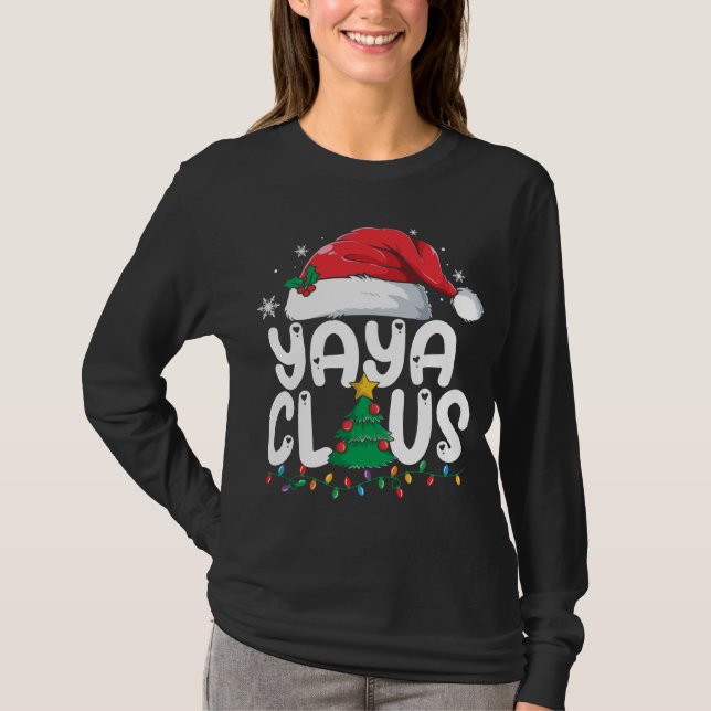 Camiseta Yaya Claus coincide con Navidades familiares de Na (Anverso)
