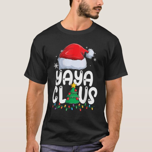 Camiseta Yaya Claus Grupo coincidente Navidades familiares  (Anverso)
