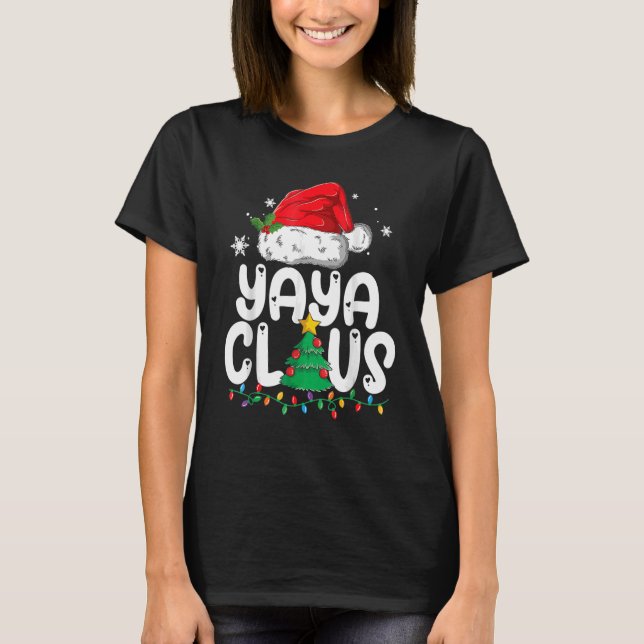 Camiseta Yaya Claus Grupo coincidente Navidades familiares  (Anverso)