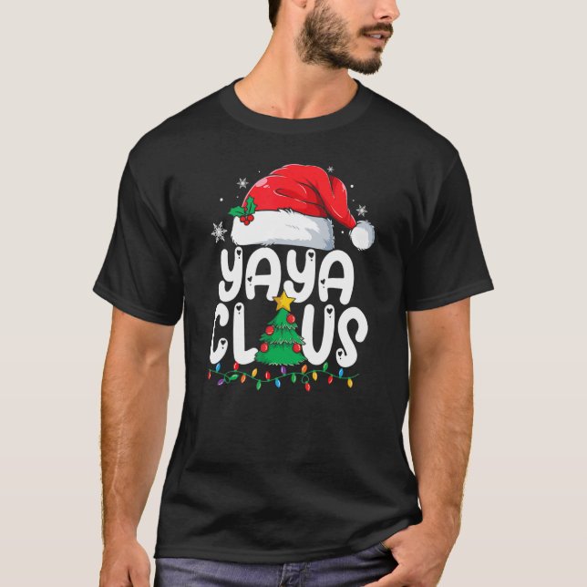 Camiseta Yaya Claus Grupo coincidente Navidades familiares  (Anverso)