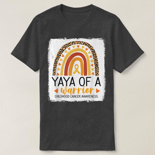 Camiseta Yaya De La Impresión De Un Leopardo Infantil Guerr (Diseño del anverso)