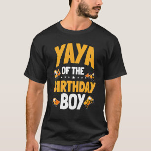 Camiseta Yaya Del Cumpleaños Del Trabajador De La Construcc