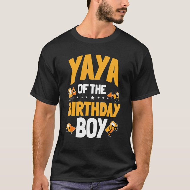 Camiseta Yaya Del Cumpleaños Del Trabajador De La Construcc (Anverso)