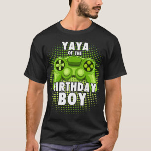 Camiseta Yaya del juego de video de Gamer Boy Coincidiendo 