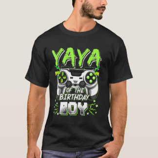 Camiseta Yaya Del Videojuego Del Cumpleaños Chico Fiesta De