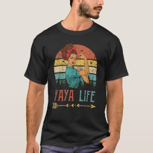 Camiseta Yaya Life Women Rosie Vintage Retro Decoración Abu