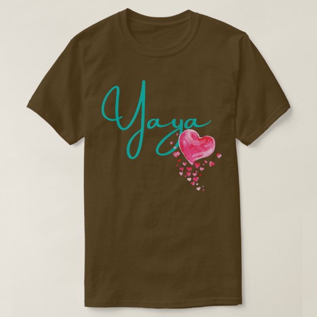 Camiseta Yaya para la abuela griega Nicknam (Diseño del anverso)