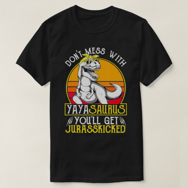 Camiseta Yaya Saurus Dino (Diseño del anverso)