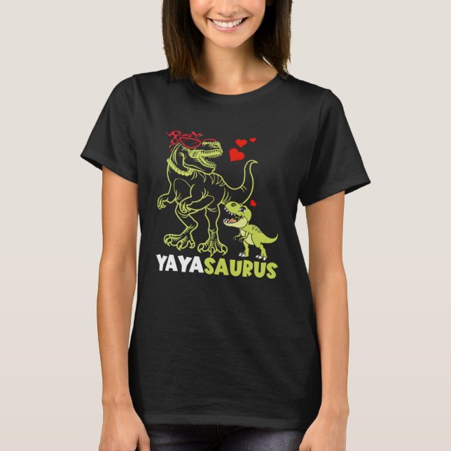 Camiseta Yayasauro Yaya Dinosaurio Rex Día de la Madre (Anverso)
