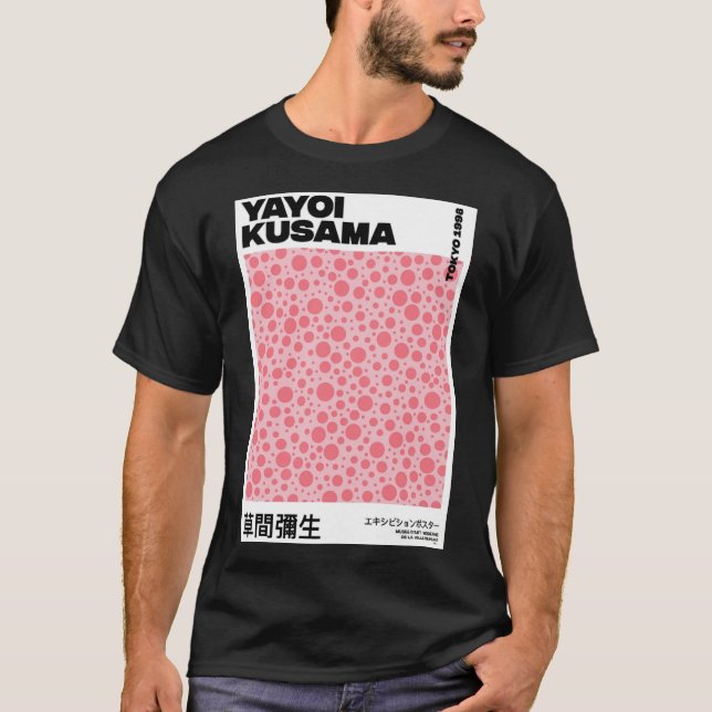 Camiseta Yayoi Kusama Pink Poster (Anverso)