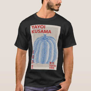 Camiseta Yayoi Kusama - Poster de Calabaza Azul Resumen